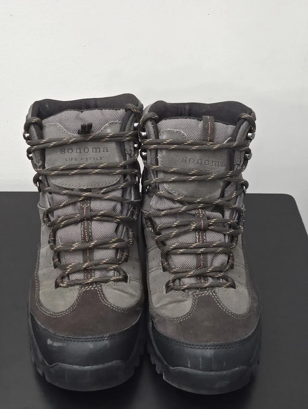 Sonoma Waterproof Leather Hiking Boots Men 9 Olive Brown